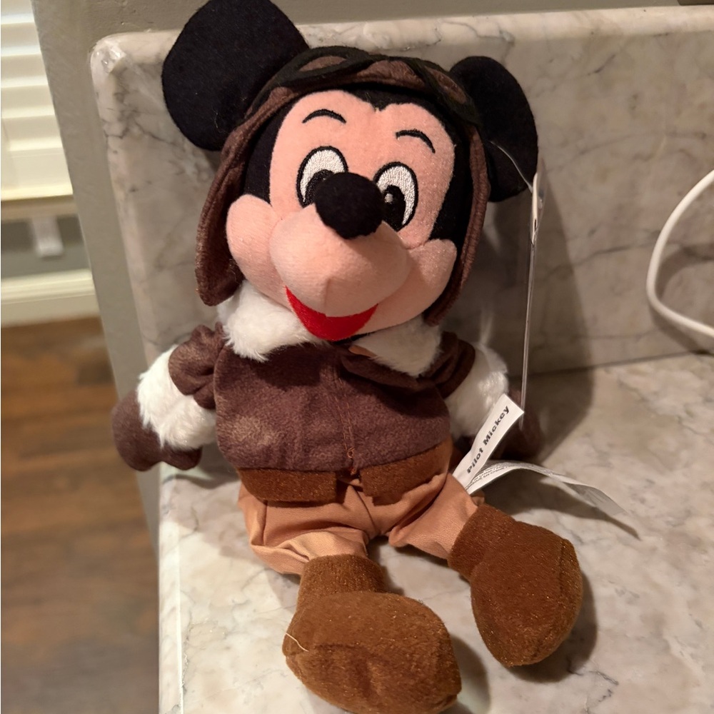 Disney Store Vintage Pilot Mickey Mouse Plush/Figure